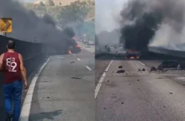 Tragédia: Explosão de carreta com gás deixa mortos na Via Dutra, em Barra Mansa