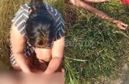 Vídeo forte: mãe chora sobre o corpo do filho após ele ser morto a pauladas pelo pai; jovem teria entrado em surto