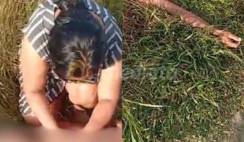 Vídeo forte: mãe chora sobre o corpo do filho após ele ser morto a pauladas pelo pai; jovem teria entrado em surto