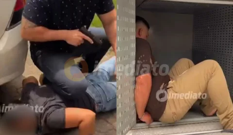Veja o vídeo: família de acusado de abusar da própria filha de 3 anos briga com familiares da vítima na delegacia