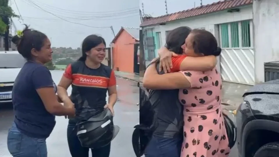 Vídeo: Em menos de 12 horas, mulher dada como sequestrada na Cidade de Deus é entregue em casa por motociclista de aplicativo