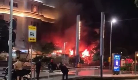 Vídeo: Incêndio atinge edifício histórico no Rio e começa após curto em ‘airfryer’