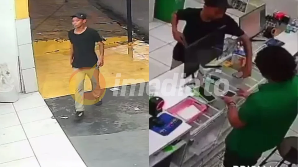 Vídeo: Vagabundo humilha funcionárias de drogaria durante assalto truculento no Santa Etelvina