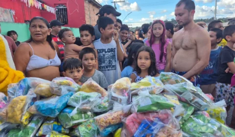 Páscoa Solidária leva doces e festa para centenas de crianças neste domingo (5)