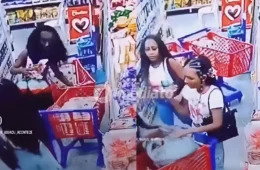 VÍDEO: Grupo de mulheres é flagrado por câmeras furtando ovos de Páscoa e bebidas em supermercado 