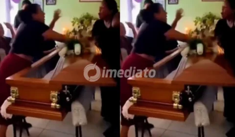 VÍDEO: Funeral termina em pancadaria entre esposa e suposta amante após descoberta de traição envolvendo o falecido