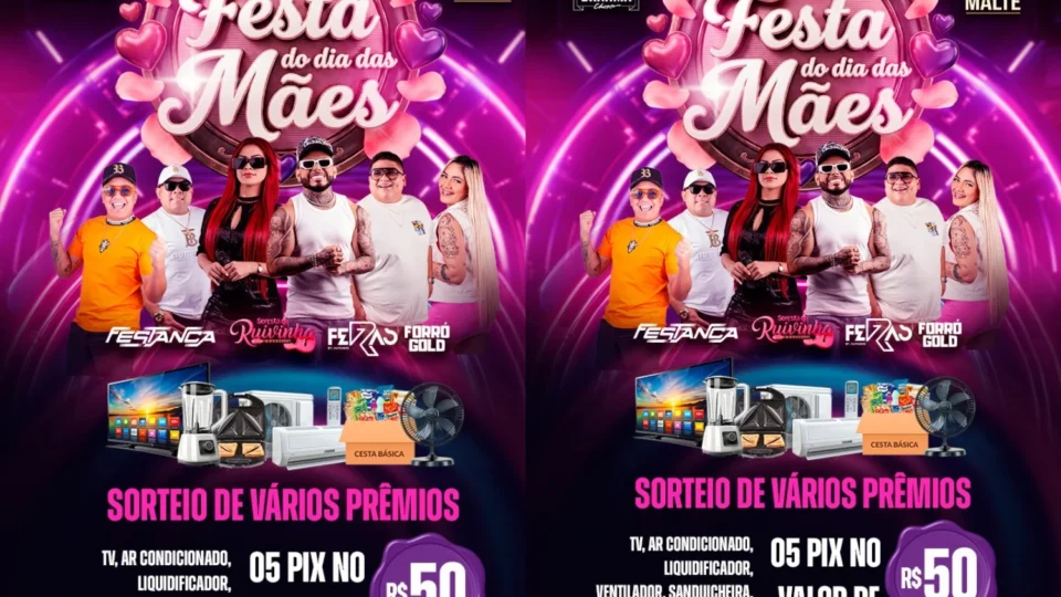 Evento do Dia das Mães no bairro Jorge Teixeira terá 12 horas de festa, shows e prêmios gratuitos