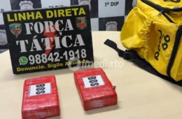 Força Tática apreende drogas que seriam distribuídas por delivery após suspeitos fugirem em Manaus