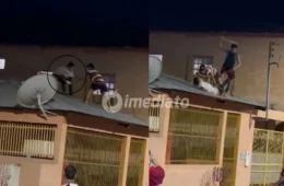 VÍDEOS: Moradores capturam suposto ladrão e agridem com golpes de madeira após roubo de celular em Manacapuru