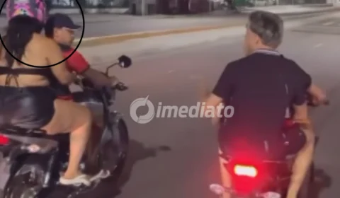 VÍDEO: Casal é cercado e confrontado por motoqueiros durante ‘rolezinho’ em avenida na zona leste de Manaus