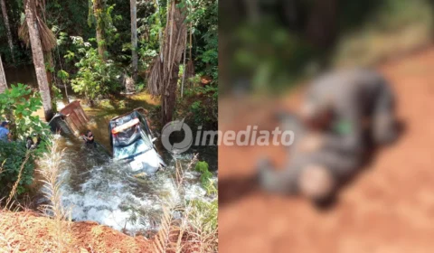 Sargento da Força Nacional morre após viatura sair da pista, descer ribanceira e cair em igarapé na BR-230 durante operação