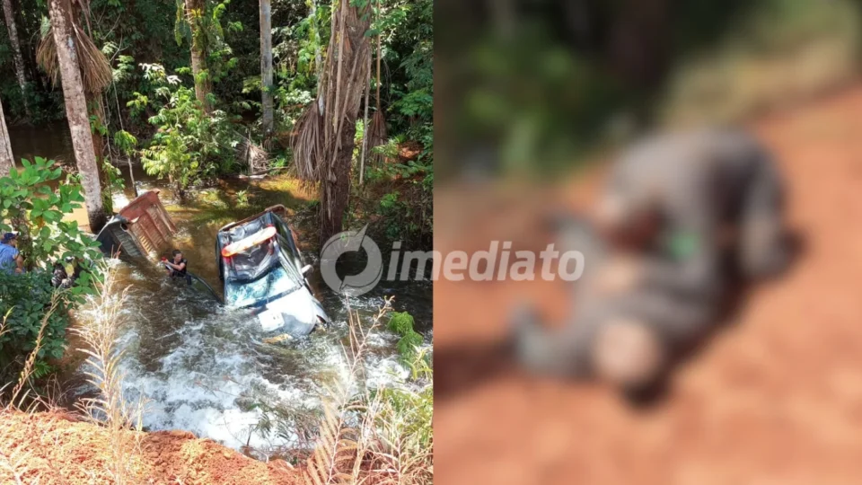 Sargento da Força Nacional morre após viatura sair da pista, descer ribanceira e cair em igarapé na BR-230 durante operação