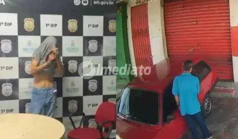 Homem é preso em flagrante pela Guarda Municipal após tentar furtar o mesmo carro pela segunda vez em Manaus