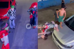 VÍDEO: Crianças roubam a cena e dão mortal durante passagem da Carreta da Alegria