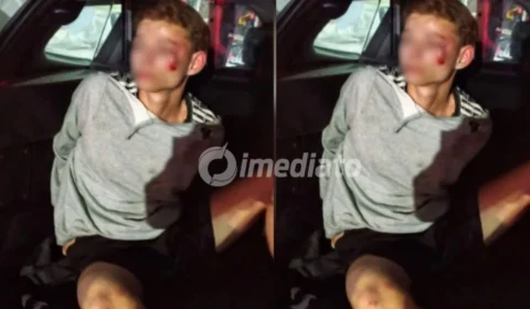 VÍDEO: Adolescente que assaltou taxista é apreendido após se esconder no forro de casa