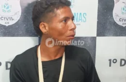 Homem suspeito de cometer diversos furtos é agredido por populares e detido pela polícia no Centro de Manaus