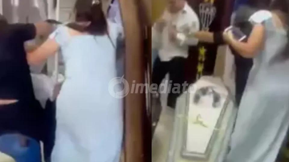 VÍDEO: Confusão em funerária após cobrança extra termina com agressões e intervenção da PM 