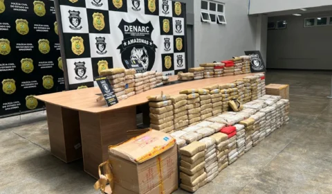 Polícia apreende mais de 300 quilos de skunk e prende suspeito em Manaus