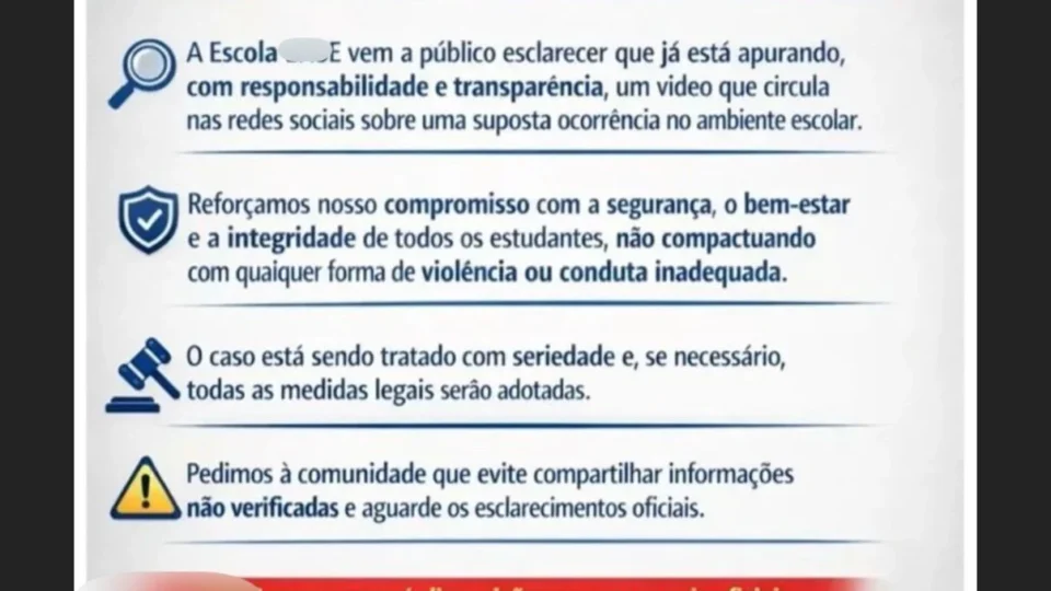 Escola divulga nota após denúncia de maus-tratos contra criança autista em Manaus
