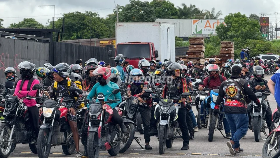 Motoristas de aplicativo protestam contra PL 152 e seguem em carreata para a CMM