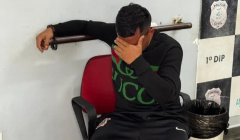 VÍDEO: PM é assaltado e agredido por trio na Manaus Moderna, um dos suspeitos foi preso