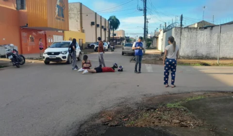 Colisão entre motos deixa duas mulheres feridas na zona Sul de Porto Velho