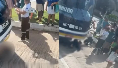 Homem é atropelado por ônibus do BRT na avenida Almirante Barroso, em Belém