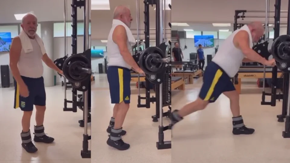 VÍDEO: ‘Quem quiser viver até 120 anos, tem que fazer o que eu faço’, diz Lula durante treino em academia