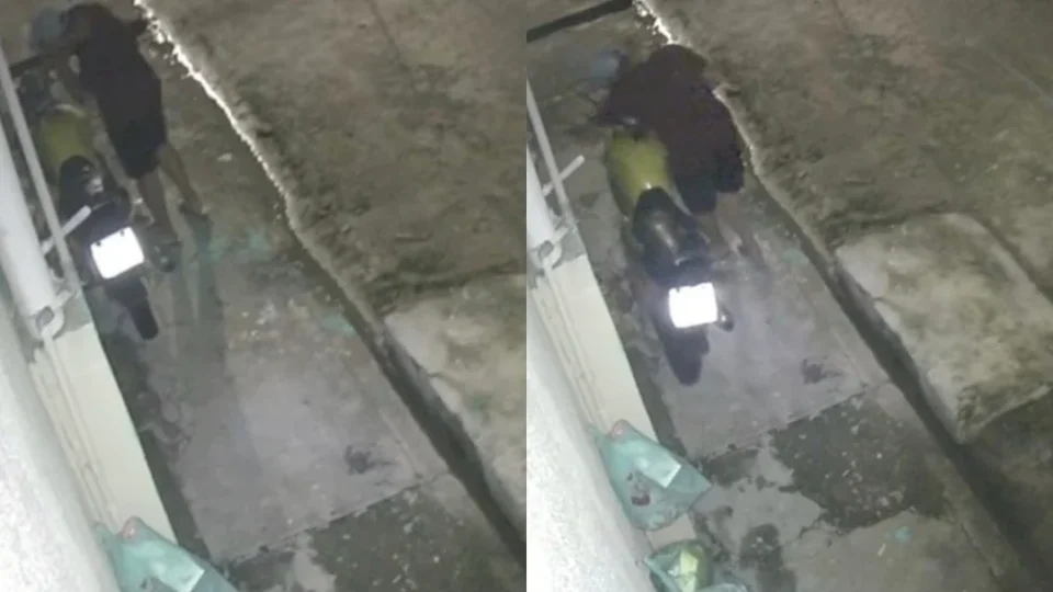 Homem rouba motocicleta estacionada na calçada na Cabanagem, em Belém