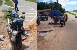 Passageira fica gravemente ferida após colisão na Rua da Beira em Porto Velho