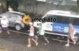 VEJA: Torcedores brigam antes do confronto entre Remo e Palmeiras pelo Brasileirão em Belém