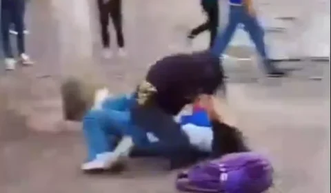VÍDEO SENSIVEL: irmã invade briga entre estudantes e agride adolescente em Presidente Figueiredo