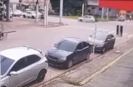 Motociclista e passageiro ficam feridos após acidente no bairro Nova Porto Velho