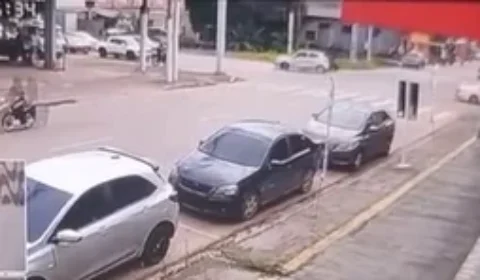 Motociclista e passageiro ficam feridos após acidente no bairro Nova Porto Velho
