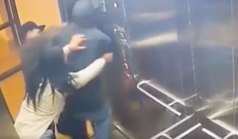VEJA VÍDEO: ex-marido invade condomínio para matar mulher, mas é espancado e impedido pelo atual companheiro