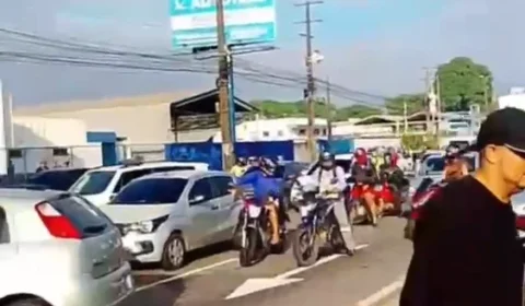 Protesto por moradia interdita trecho da BR-316 em Marituba
