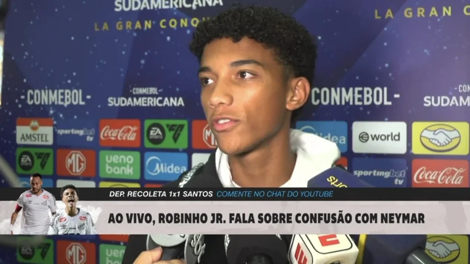 Robinho Jr. fala sobre tapa que levou de Neymar, aceita desculpas e diz que caso está resolvido