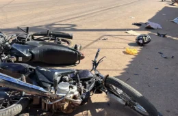 Colisão frontal entre motos deixa um morto e outro gravemente ferido em Porto Velho