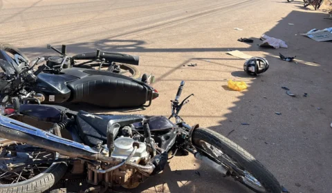 Colisão frontal entre motos deixa um morto e outro gravemente ferido em Porto Velho