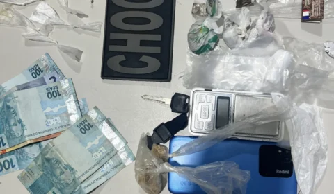 Motocicleta e drogas são apreendidas durante ação do Batalhão de Choque em Porto Velho