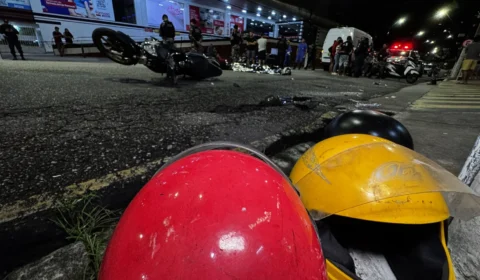 Acidente grave deixa um policial militar morto e três feridos em Belém.