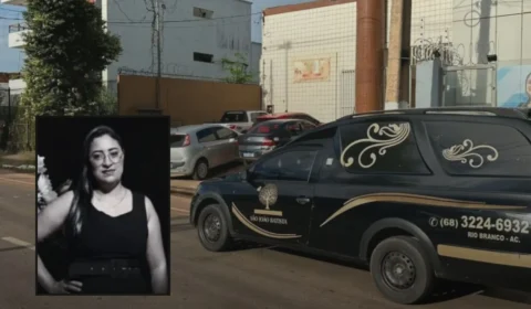 Familiares e amigos de funcionária morta em ataque acompanham cortejo em homenagem à vítima em Rio Branco
