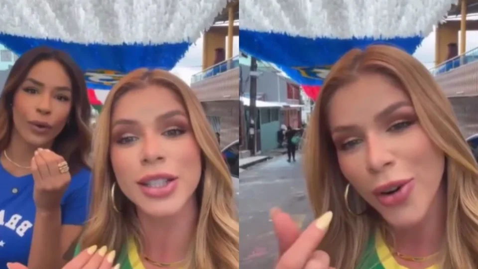 Influenciadora foi barrada ao gravar publicidade na Rua da Copa, no Alvorada, em Manaus. Qual a sua opinião?