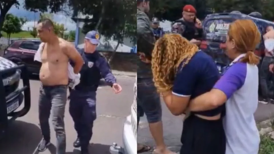 Veja vídeo: Homem é preso suspeito de tentar sequestrar e estuprar adolescente no bairro Alvorada