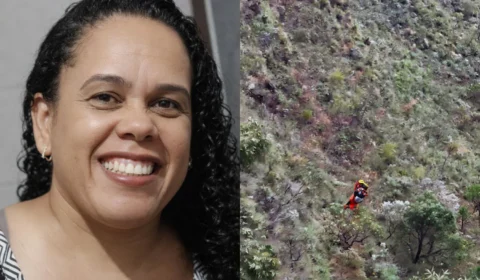 Vídeo: Mulher sequestrada e arremessada de penhasco pelo ex é resgatada com vida na Grande BH