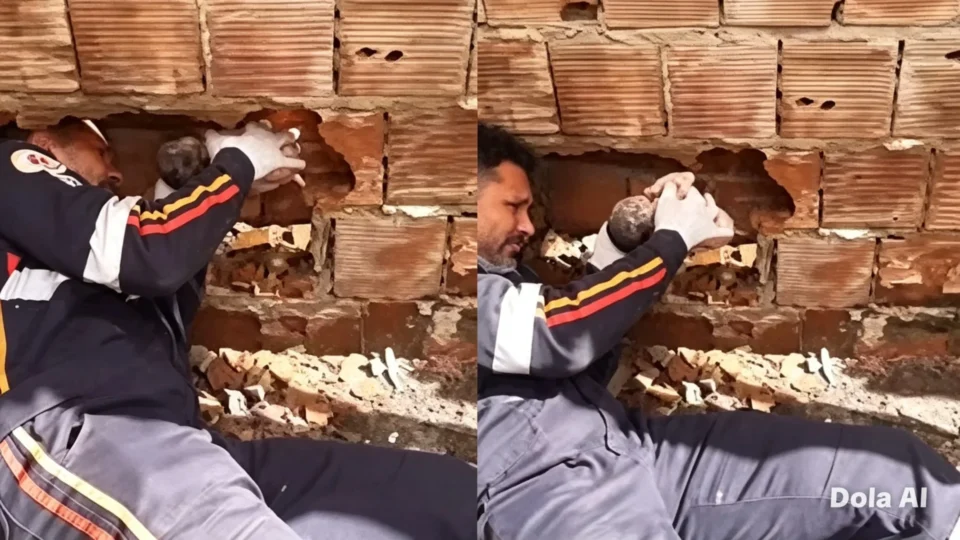 Bebê recém-nascido é encontrado entre paredes de residências e resgatado com vida na Paraíba