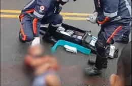 VEJA VÍDEO: ‘Ele escorregou e não deu tempo do carro parar’, diz testemunha após atropelamento