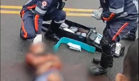 VEJA VÍDEO: ‘Ele escorregou e não deu tempo do carro parar’, diz testemunha após atropelamento