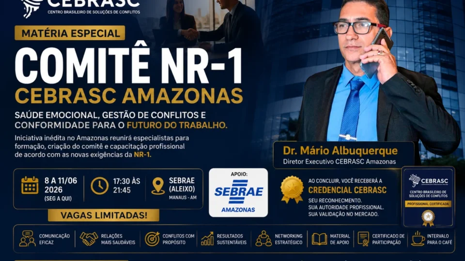 Comitê NR-1 CEBRASC Amazonas inicia formação inédita voltada à gestão de conflitos corporativos