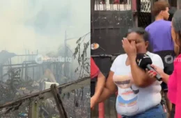 Vídeo: Incêndio de grandes proporções destrói casas e deixa famílias desabrigadas no bairro São Jorge